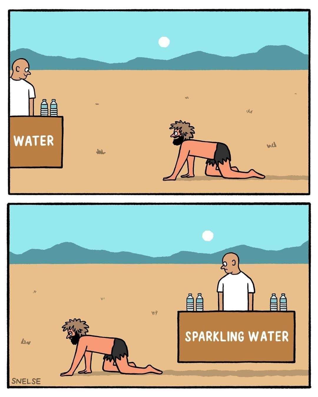 9GAGさんのインスタグラム写真 - (9GAGInstagram)「yum or nah? ✍🏻 @snelse_  - #water #sparklingwater #tonicwater #perference #desert #comic #9gag」8月26日 2時00分 - 9gag