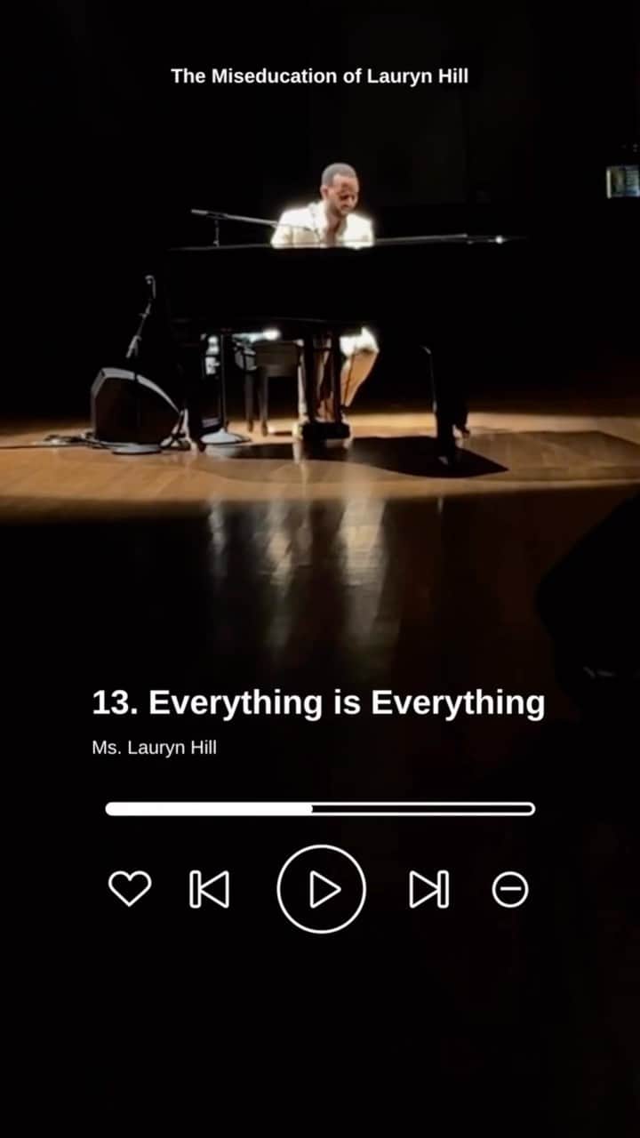 ジョン・レジェンドのインスタグラム：「Happy 25th anniversary @mslaurynhill! This track earned me my college nickname, “Track 13.”」