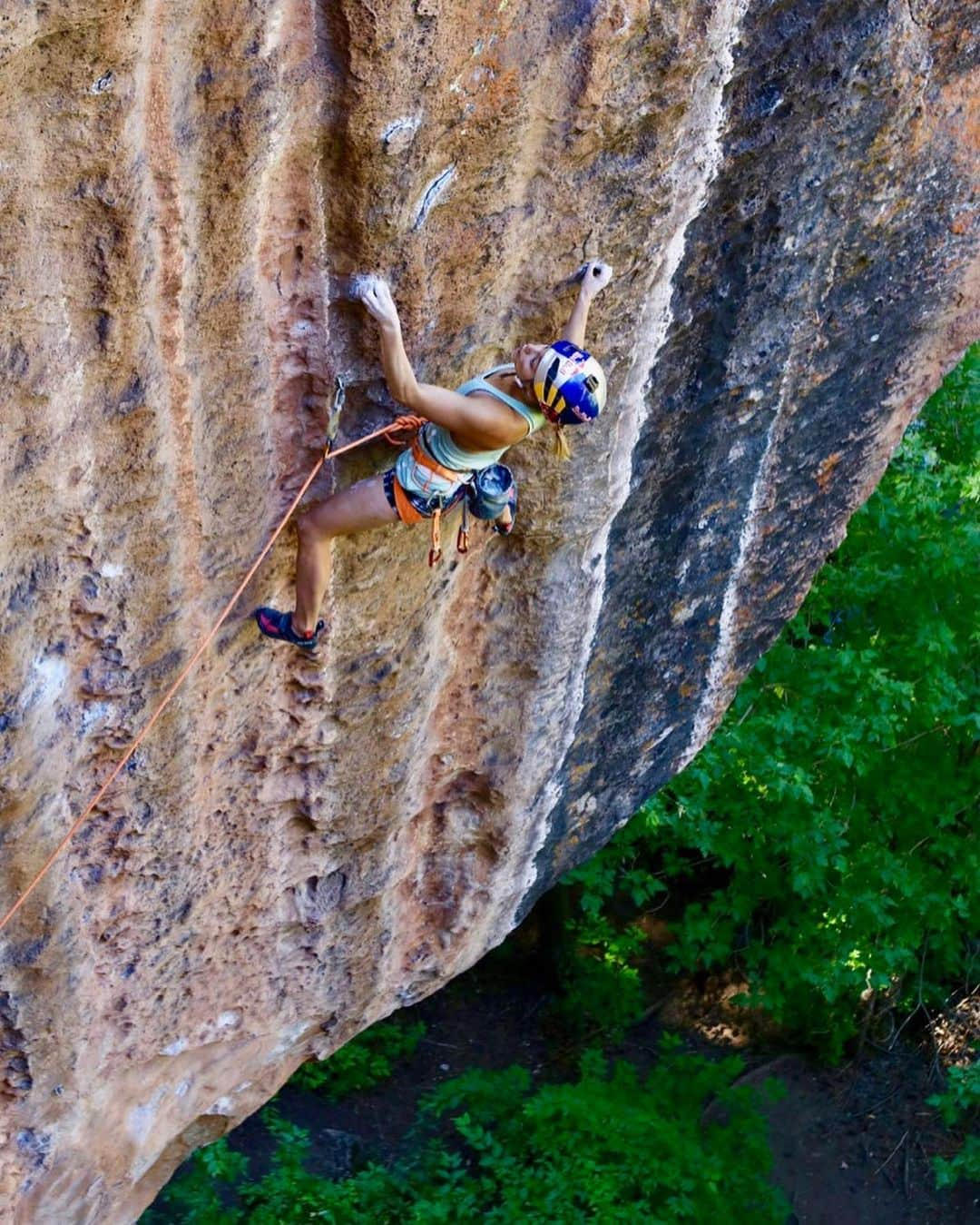 サッシャ・ディギーリアンのインスタグラム：「mill creek minute. last photo is my copiloting. 🧗‍♀️  #climbing」