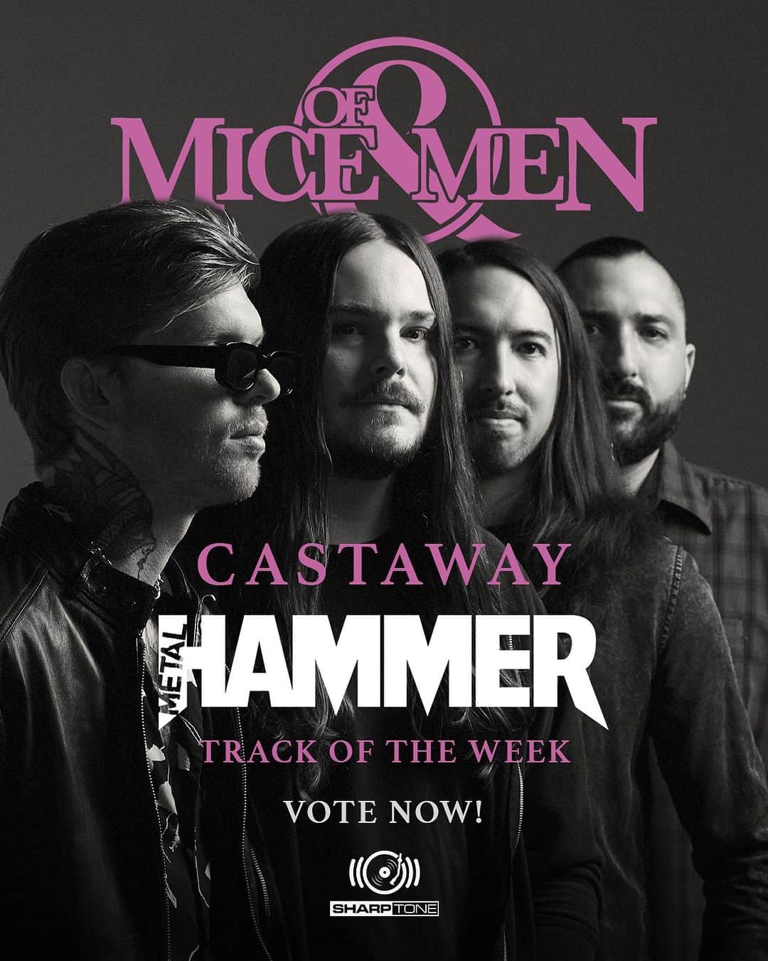 Of Mice & Menのインスタグラム：「OM&M fam! Help us out & vote for “Castaway” to be @metalhammeruk’s track of the week!  Link in bio.」