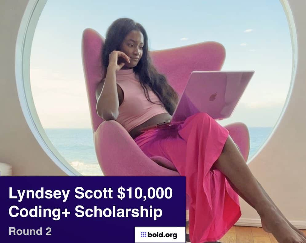 リンジー・スコットのインスタグラム：「There were 550+ applicants and way more than 6 deserving essays the first time around, so I’ve decided to donate another $10,000 towards Round 2 of my coding scholarship! I created this scholarship to do my part in bringing diversity of experience and thought into computer science. I’m so moved and amazed by this next generation of multifaceted coders and I can’t wait for them to take over the world. 😉❤️ You can find my scholarship on @bolddotorg.  Swipe left for the Round 1 winners! .⁣ .⁣ .⁣ .⁣ .⁣ #scholarship #college #university #diversity #diversityatwork #diversityintech #diversityisbeautiful #diversitymatters #education #entrepreneurship #equality #girlswhocode #inclusion #inclusionmatters #representationmatters #scholarshipmoney #scholarshipopportunities #scholarships #student #students #womenempowerment #womeninbiz #womeninbusiness #womeninstem #womenintech #womenleaders #womenwhocode #computerscience #coding」