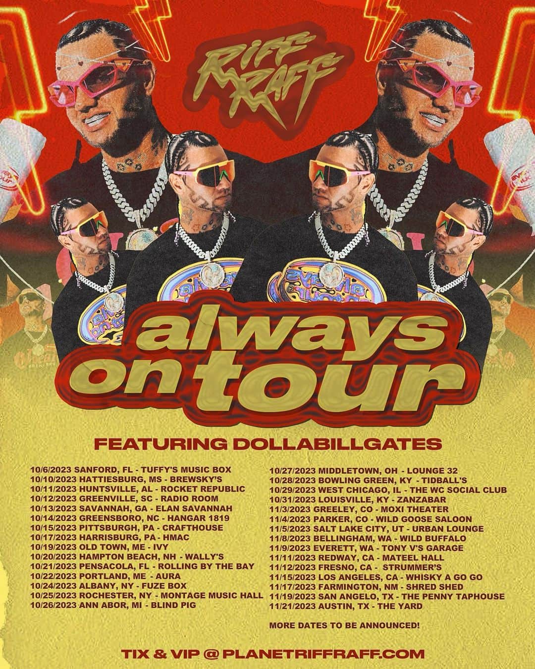 Riff Raffのインスタグラム：「🎟️Tickets🎟️PlanetRiffRaff.com🎟️」