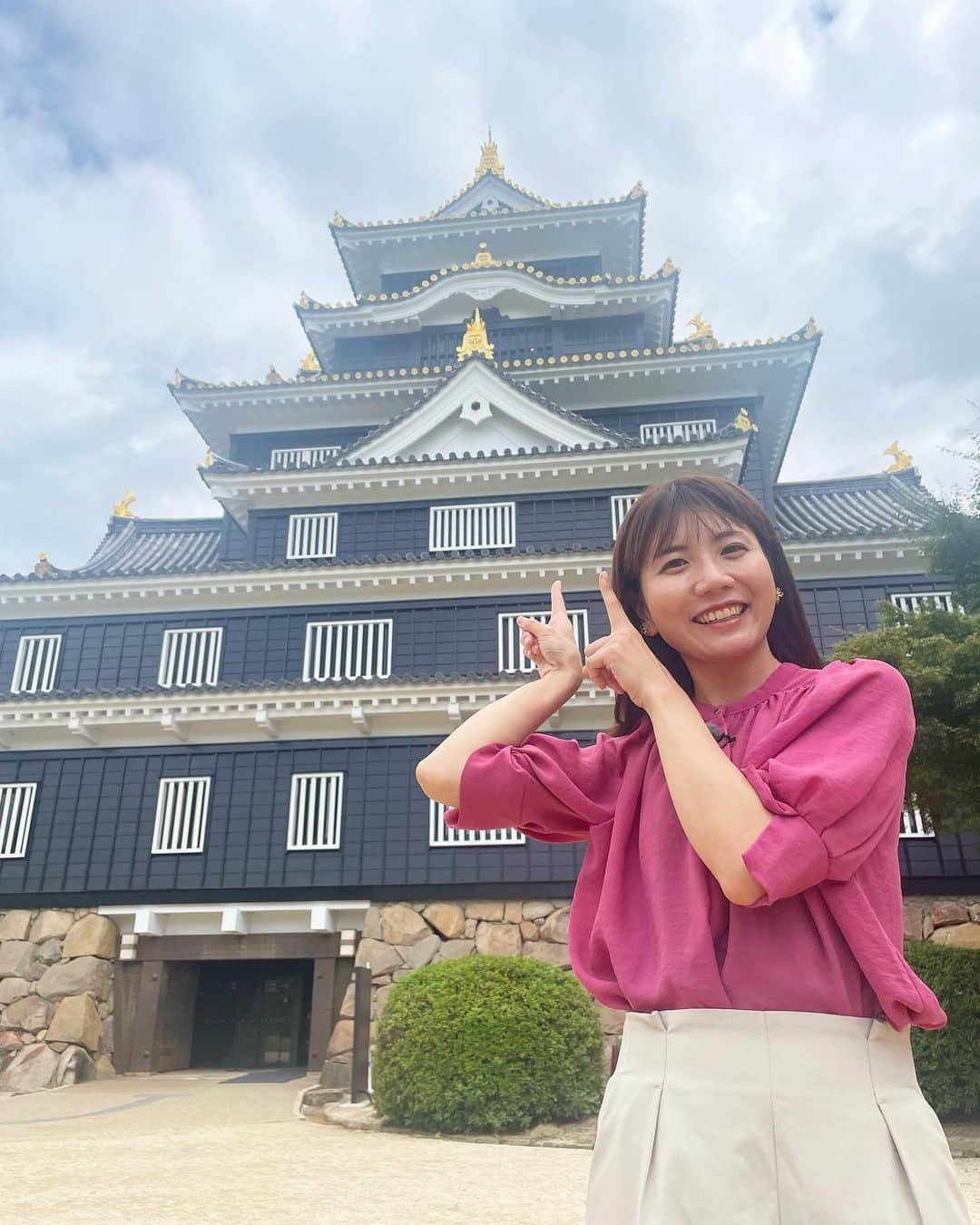 東條麻依子さんのインスタグラム写真 - (東條麻依子Instagram)「8月26日20時54分〜 27日　15時15分〜 28日　9時30分〜 29日　25時〜 . みらいリンリン☆おかやま . いつもの日常から健康に！ 今月スタートした健康ポイント事業 「OKAYAMAハレ活プロジェクト」の お知らせです！😳 . #OKAYAMAハレ活プロジェクト#岡山城#健康#日常#ポイント#ウォーキング」8月26日 8時43分 - maiko_tojo