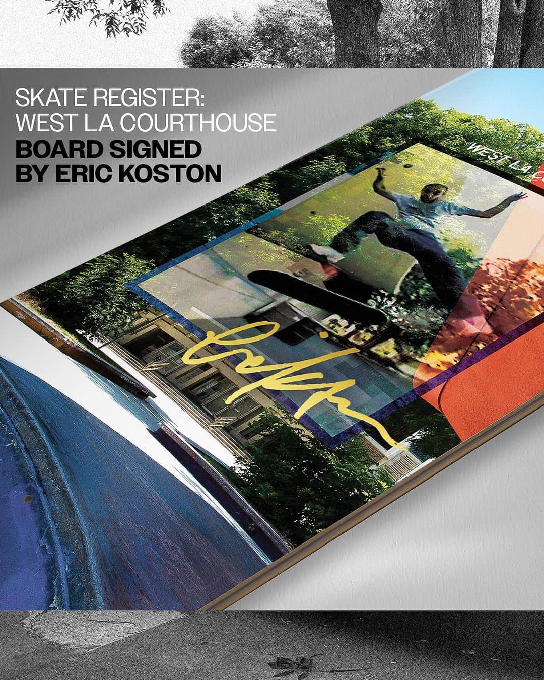The Berricsさんのインスタグラム写真 - (The BerricsInstagram)「'Skate Register' West LA Courthouse boards signed by Eric Koston are available now in The Canteen! Limited quantity left, so don't miss out. 🛒  🔗LINK IN BIO🔗  #skateboardingisfun #berrics #skateregister」8月26日 9時02分 - berrics