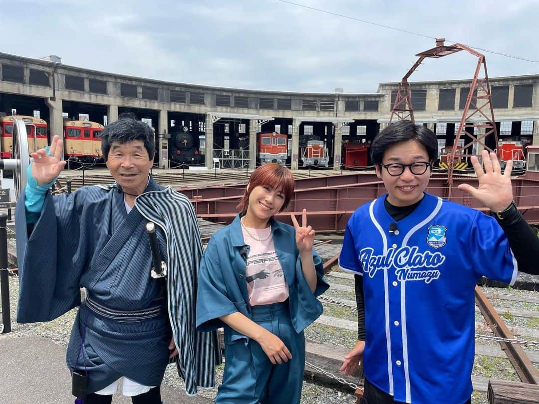 IMALUのインスタグラム：「「時をかけるアメマ！寛平さんぽ」ロケ。寛平さん、富士彦さんと岡山に行きました！  楽しかったな〜。huluでも見れますよ〜！」