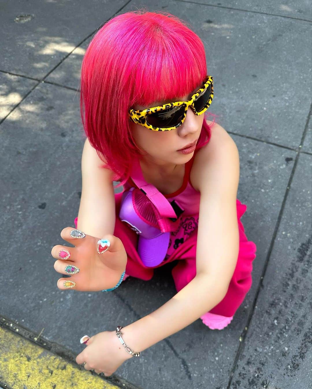 仲里依紗のインスタグラム：「pink🩷pink🩷NewYork🗽🩷」