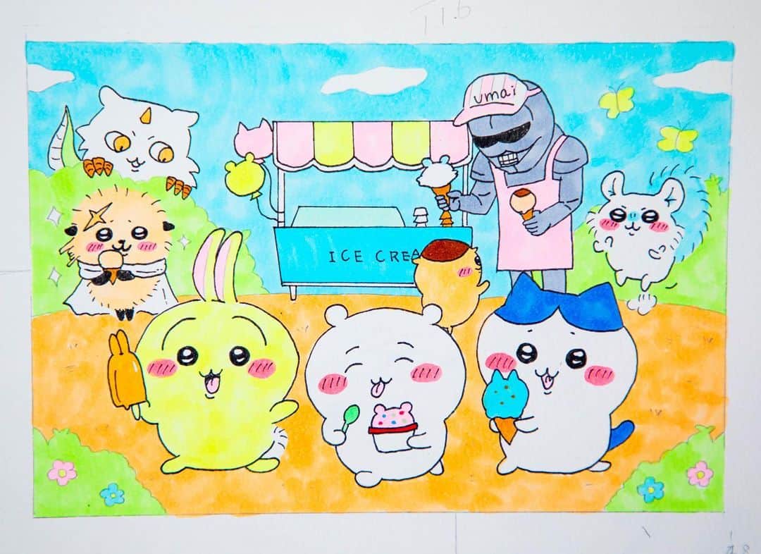 りくさんのインスタグラム写真 - (りくInstagram)「ちいかわのイラストを本気で描いたよ♡簡単そうに見えて意外と難しいの！是非YouTubeで見てね✨ #ちいかわ #ちいかわイラスト #イラスト #絵 #イラストグラム #コピック #コピックイラスト #専門学生」8月26日 19時51分 - riku_chan.rocky