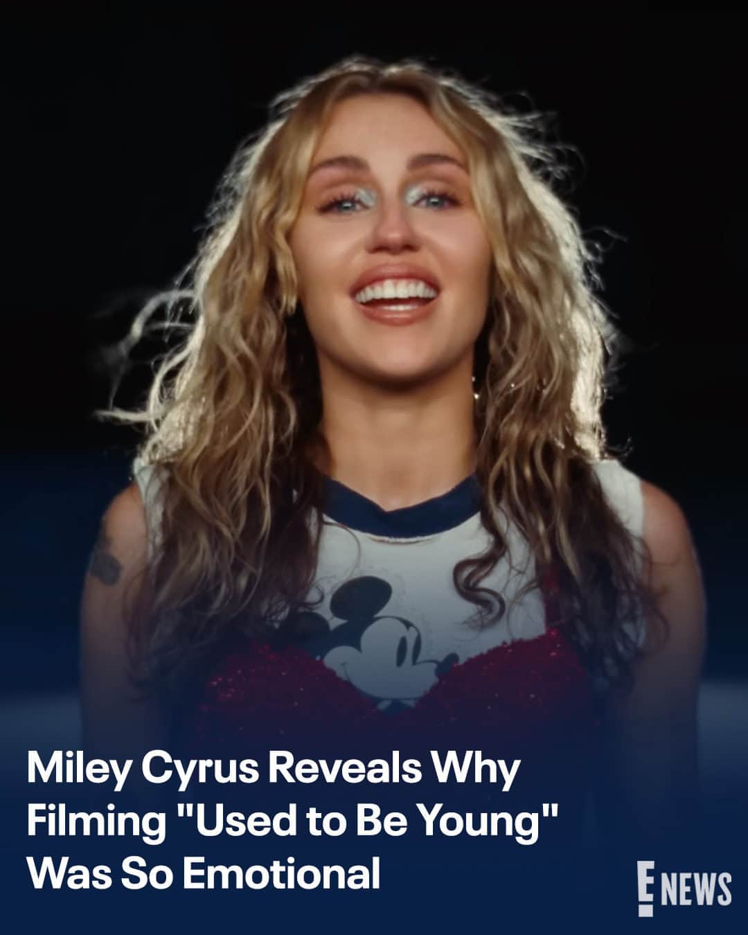 E! Onlineさんのインスタグラム写真 - (E! OnlineInstagram)「Miley Cyrus' tears couldn't be tamed while filming her #UsedToBeYoung music video. Link in bio for why the music video "brought up so many real emotions." (📷: YouTube)」8月26日 12時00分 - enews