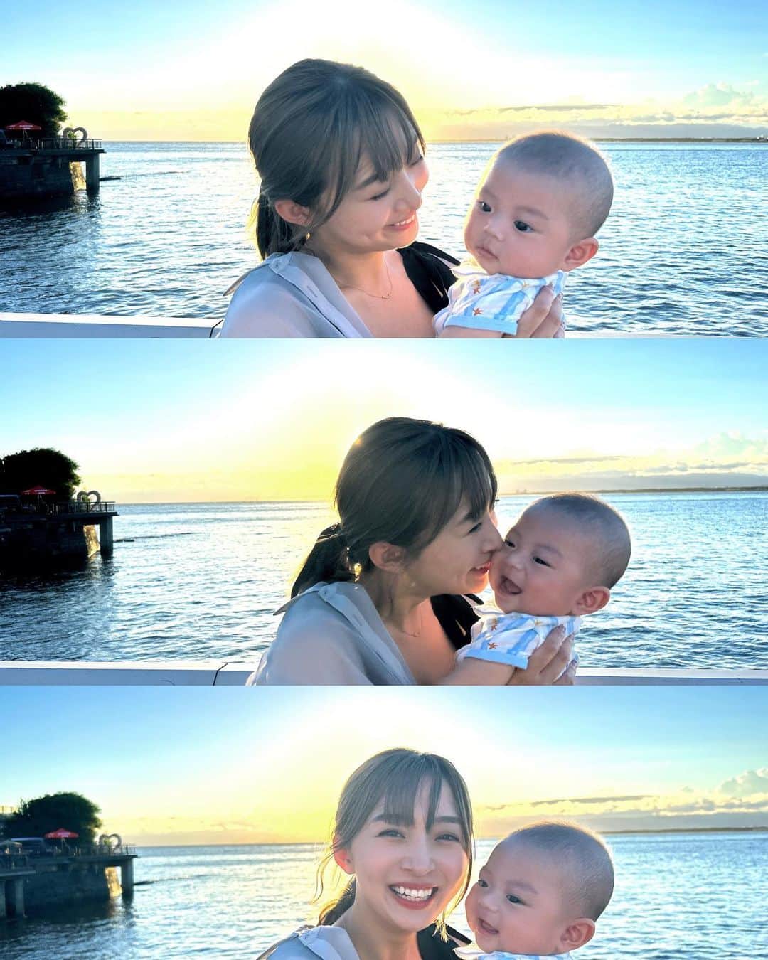 渡邉幸愛のインスタグラム：「🌴☀️👶🫰  #夏の思い出 #江ノ島」