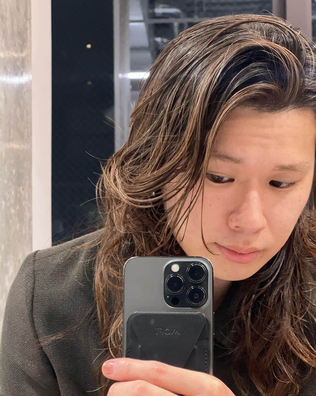 のインスタグラム：「だいぶ伸びた🌀みんなパーマしましょう🌀」