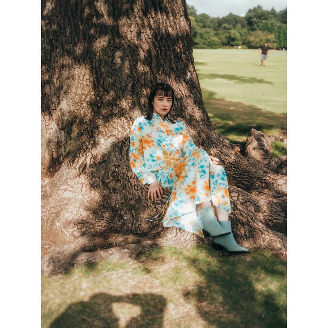 永田凜のインスタグラム：「・  photographer/@kanta_nakamura_ stylist/@miyu_yasumi hair&makeup/@misatoawaji  #作品撮り」