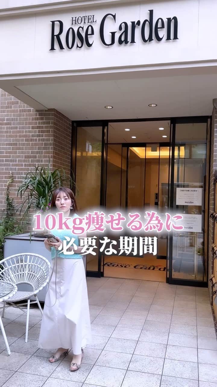 松田リエのインスタグラム：「10kg痩せるにはどれぐらいかかるか…  これは、人によって変わりますが 早い人だと3〜4ヶ月で痩せる人もいます。  ただし、早く痩せる＝リバウンドのリスクが高まるので 体重✖️1〜3%を基準に ダイエットしていきましょう♪  ￣￣ このアカウントは、 趣味ダイエット 特技リバウンドだった私が 『3食しっかり食べて痩せた方法』 を発信しています。  ひとりでも多くの方が 辛いダイエットから解放され、 明るい未来を手に入れられるように 正しい方法をお伝えしていきます。  ◼︎他の投稿→ @matsuda_rie8  ＿＿  2500人が成功した 【ベルラスダイエット3ヶ月講座】の 公式アカウントです→ @bls.academy  #ダイエット #ダイエット中 #ダイエット女子 #ダイエット生活 #ダイエットメニュー #食べ痩せダイエット」