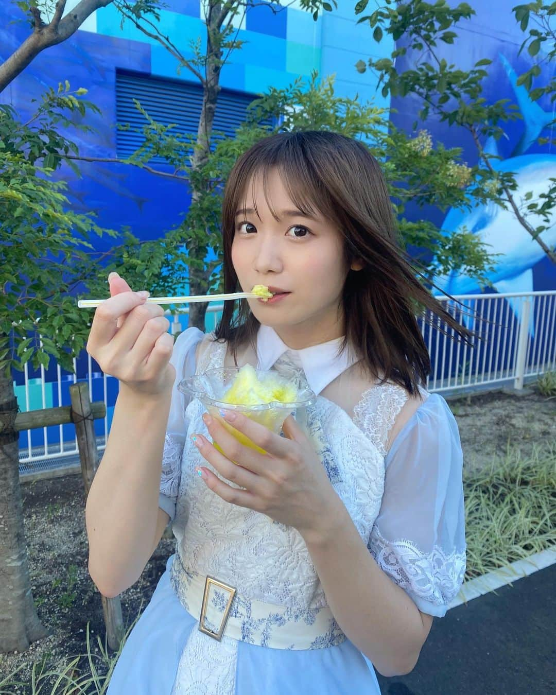 橋本せいなさんのインスタグラム写真 - (橋本せいなInstagram)「今年の夏はかき氷もたくさん食べたし、スイカもたくさん食べた🍉🍧もう8月終わるね。みんなどんな夏でしたか？☺︎ #idol #アイドル #アイドル衣装 #衣装 #ミディアムヘア #ストレート #ヘアアレンジ #かき氷 #夏の思い出 #followforfollowback #follow #followe #fyp #hair #happy #beautiful #makeup #nice #cute #you #me #good」8月26日 18時45分 - elsy_seina