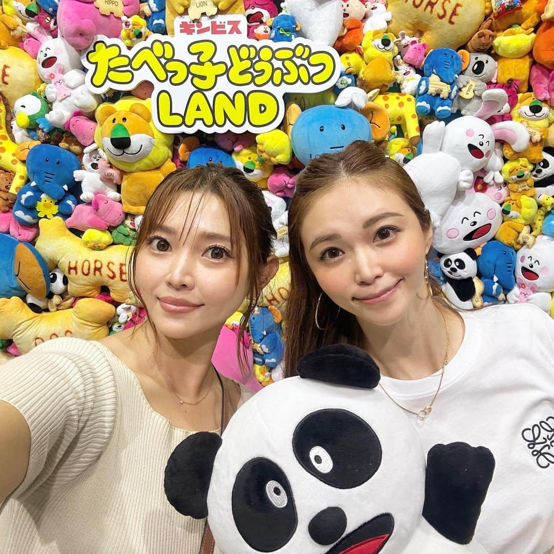 池田沙代さんのインスタグラム写真 - (池田沙代Instagram)「🦁🐰🦒🦛🐱🐣🐘  #たべっ子どうぶつランド　 よこはま行ってきたー🤍🤍  ぬいぐるみの量🤣w w かわいすぎた🥹🫶  ワンピースとのコラボも🥹🤍　  めちゃ楽しんじゃって、 まだ載せたい写真あるんだけどな🥹笑  カフェもプリクラも間違い探しも キャラグリもプラネタリウムみたいなところも全部楽しんだ🤍🤍  ガチャガチャの巾着袋が かわいくてもう3回くらいやりたかった🥹w  最後の一枚はお土産のうさぎさんをぴのさんに🐰💤  🦁と🐣推しです🤍  #たべっ子メモリーよこはま  #たべっ子どうぶつ#たべっ子どうぶつLAND」9月10日 13時31分 - sayopi