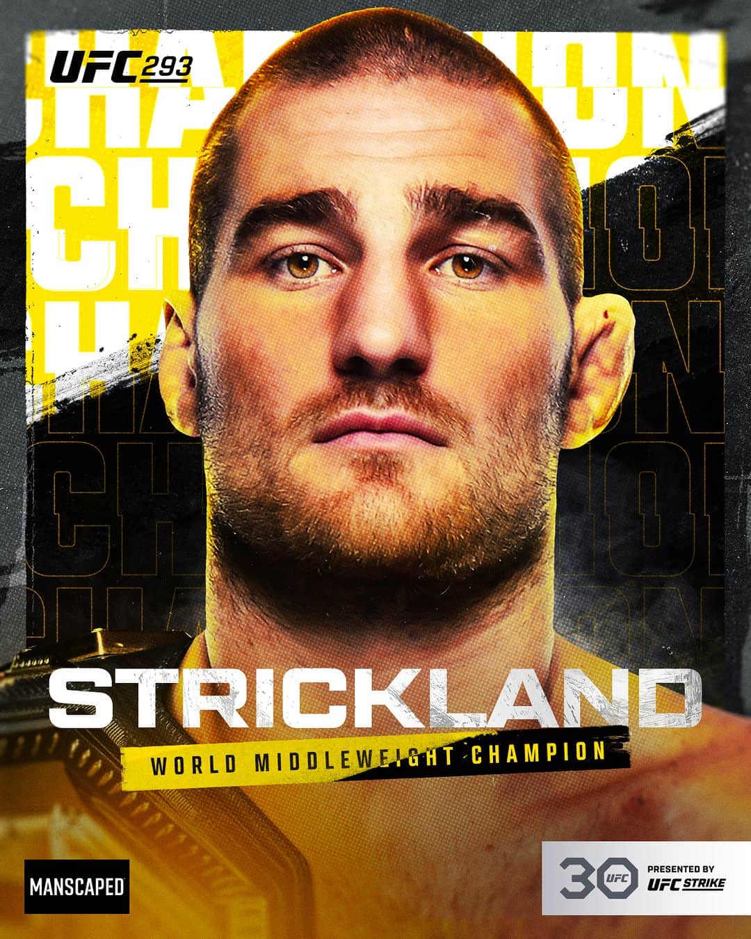 UFCさんのインスタグラム写真 - (UFCInstagram)「STRICKLAND SHOCKS THE WORLD 😱  @Strickland_MMA_ defeats Israel Adesanya by decision to become the NEW middleweight world champ!  [ #UFC293 | B2YB @Manscaped ]」9月10日 13時32分 - ufc