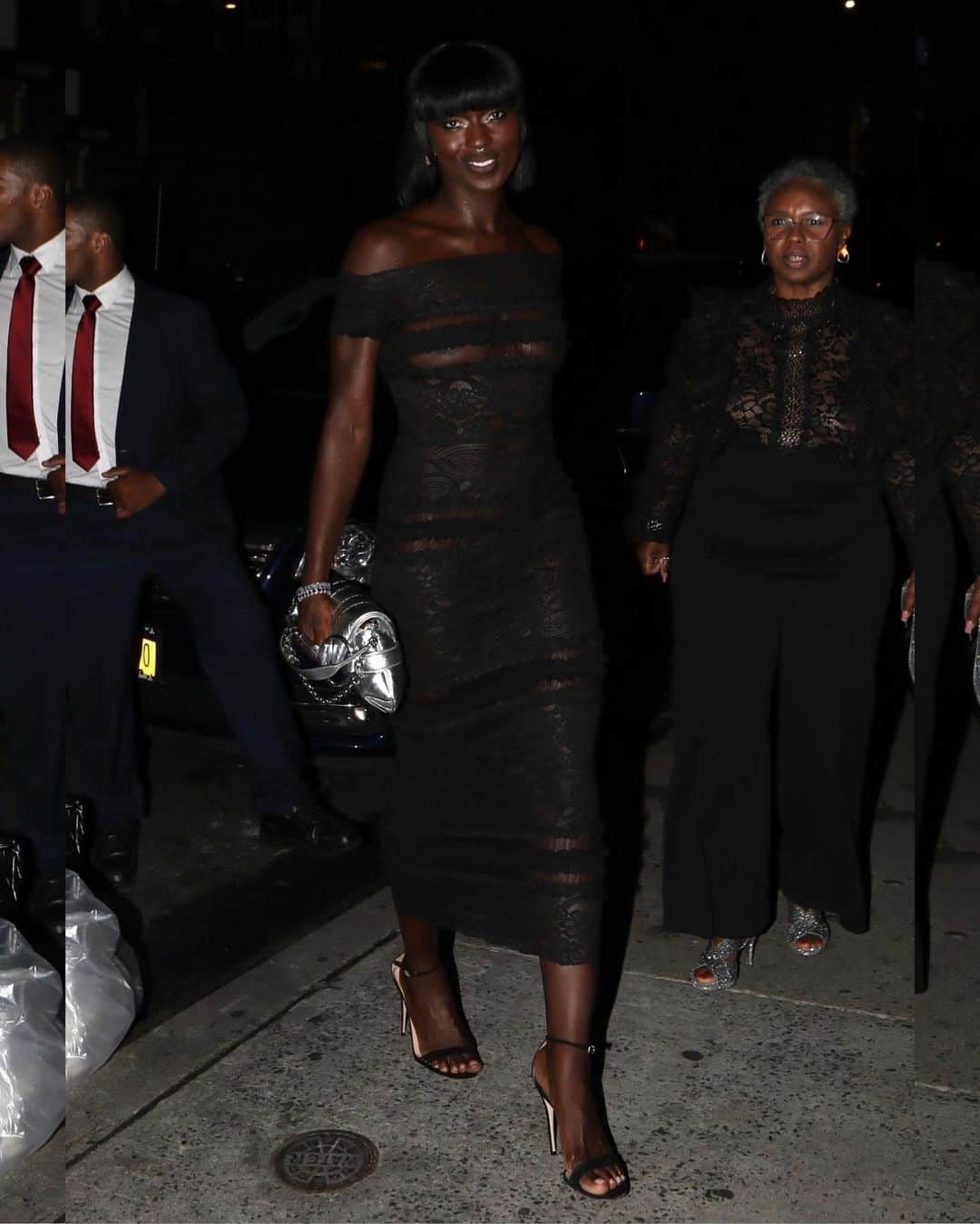 Just Jaredさんのインスタグラム写真 - (Just JaredInstagram)「Jodie Turner-Smith (in a vintage lace Christian Lacroix dress from @archivevintage) looked so good and radiantly happy in a sheer black dress while celebrating her birthday with husband Joshua Jackson tonight in NYC. We've got more pics over at JustJared.com! #JodieTurnerSmith #JoshuaJackson Photos: Backgrid」9月10日 14時23分 - justjared