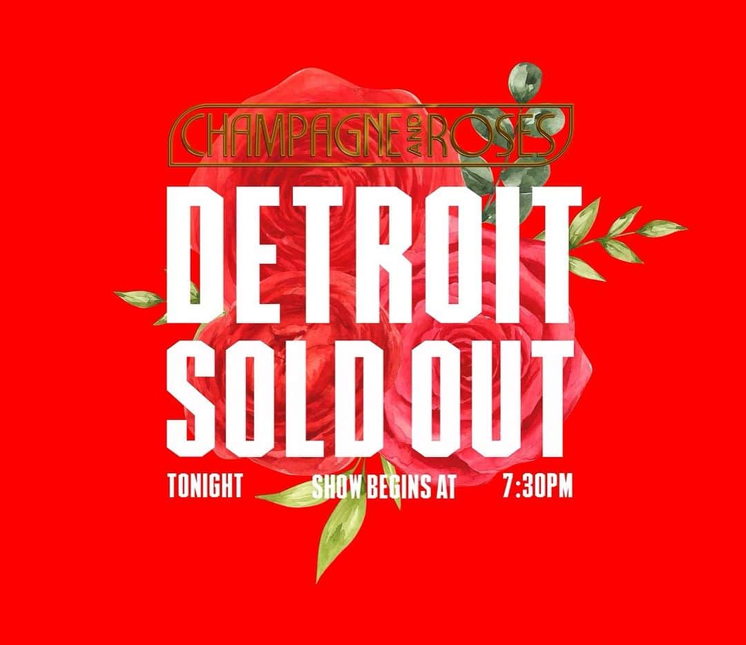 NE-YOのインスタグラム：「DETROIT!!! 1ST night of the tour and we are  SOLD OUT!!!!!! Much love🥰  Don’t miss the CHAMPAGNE AND ROSES TOUR!! @pleasurep @marioworldwide  and yours truly.  Coming to a city near you!!!!」