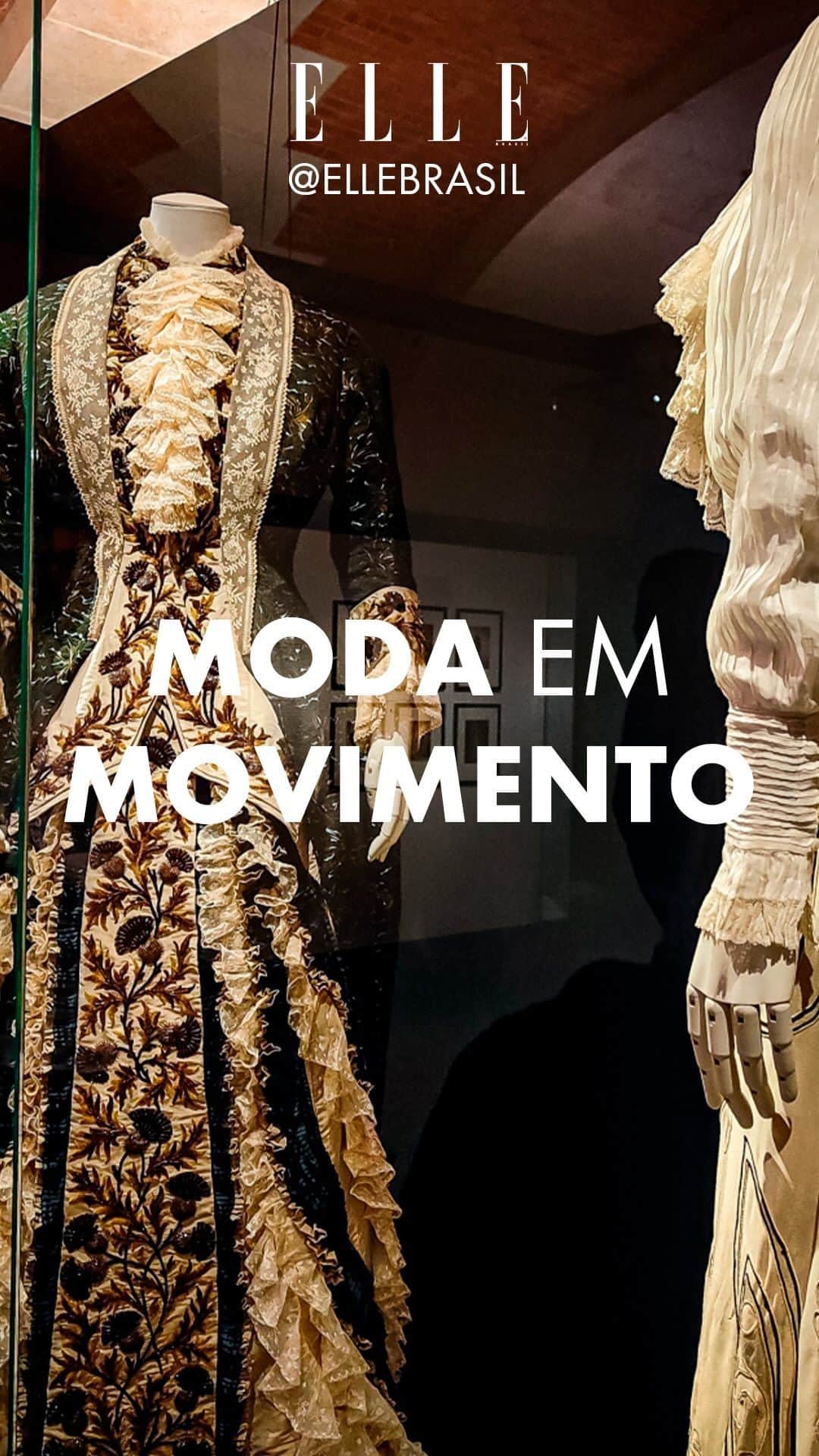 ELLE Brasilのインスタグラム：「Diretamente de Paris, a nossa correspondente @anagarmendia nos leva até o museu @palaisgallieramuseedelamode, onde está rolando a exposição La Mode en Mouvement, que traça a história da moda e a sua profunda relação com o esporte em cerca de 200 obras. Caso não se lembre, no ano que vem, a capital francesa recebe os Jogos Olímpicos e, ao que parece, já está no esquenta pro evento. Dê o play para dar uma volta na expo! (vídeo: @ricardojfer)」
