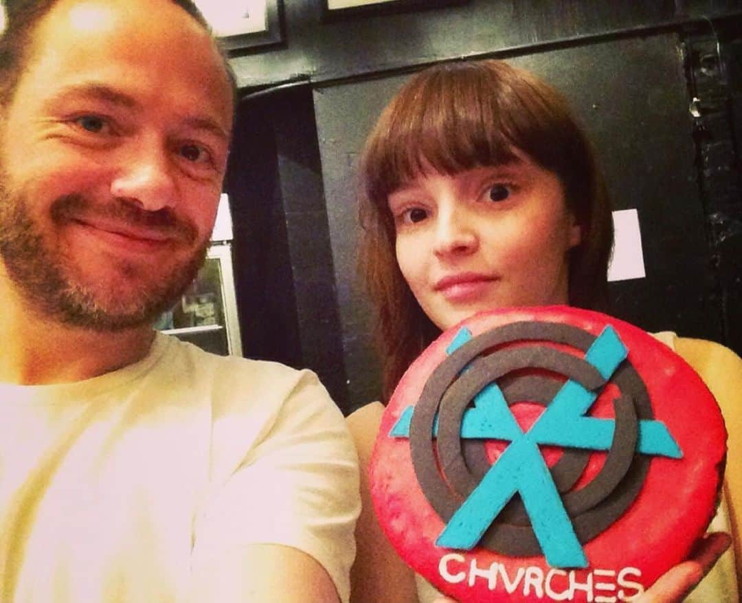 CHVRCHESのインスタグラム：「10 years ago to the day, we were greeted with this cake at Minneapolis' legendary First Avenue.」