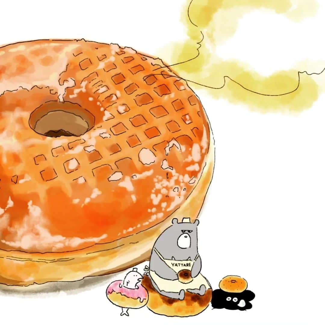 のインスタグラム：「ドーナツあげる….🍩」