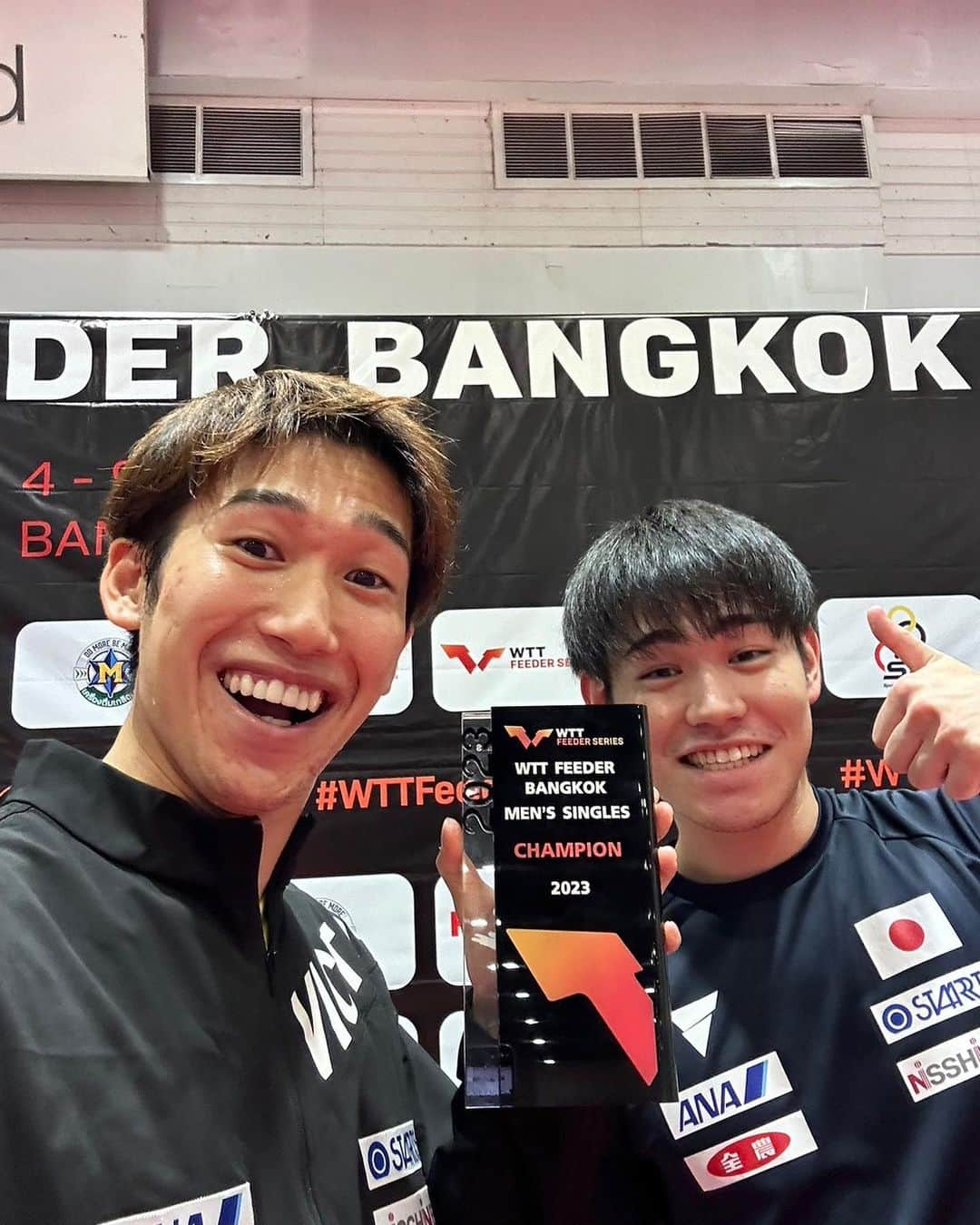 吉村真晴さんのインスタグラム写真 - (吉村真晴Instagram)「WTT FEEDER BANGKOK Champion  I’ve been waiting for this moment to come again.  Thank you for all your support.  #WTT #tabletennis #maharuyoshimura  @wtt」9月10日 8時35分 - 0803_maharu