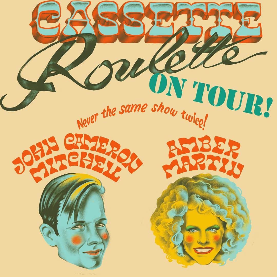 ジョン・キャメロン・ミッチェルのインスタグラム：「Friends! CASSETTE ROULETTE is hitting the road! Never the same show twice! Grab your tix stat and COME PARTY WITH US! See link in bio for tix links   “The best cabaret show I've seen by far…unscripted, genuine, and pure genius.” - Broadway World   October 12, 2023 | Revolution Hall, Portland, OR October 14, 2023 | Moore Theatre, Seattle, WA October 20-21, 2023 | Oz Nashville (A Benefit for ACLU w/ @stephentrask), Nashville, TN Oct 28 – 29, Nov 17-18, & Dec 15-16 2023 | Joe’s Pub @ The Public Theater, New York, NY November 4, 2023 | Cal Performances, Berkeley, CA November 10, 2023 | Midwest Trust Center, Overland Park, KS January 20, 2024 | Stanford Live, Stanford, CA February 17, 2024 | Krannert Center for the Performing Arts, Champagne, IL February 24, 2024 | Long Center, Austin, TX March 16, 2024 | CAP UCLA @ Ace Theater, Los Angeles, CA May 17, 2024 | Garde Arts Center, New London, CT May 18,2024 | The Colonial Theater, Keene, NH   @johncameronmitchell @msambermartin @arktype @justinwcraig @thenewmattduncan @designjojo @erikbergrin @archive.jcm @cat_popper @otherdata @thehedquarters @sam_squantch @andres_bigface @_thesilvertongues_   @cap_ucla @stgpresents @johnsoncountycommunitycollege @midwesttrustcenterjccc @theatre_acedtla @acedtla @townhallnyc @krannertcenter @joespub @publictheaterny @stanfordlive @longcenter @gardeartscenter @colonialkeene @oznashville @cal_performances    #titsofclayband #originoflove #hedwig #hedwigandtheangryinch #hedheads #arktype #arktypeprod #hedheadsunite  #cassetteroulette #arktype #arktypeprod #theoriginoflove #hedwig #hedwigandtheangryinch #theatreatacehotel #acehotel #acedtla #unitedartists #dtla #zellerbachhall」