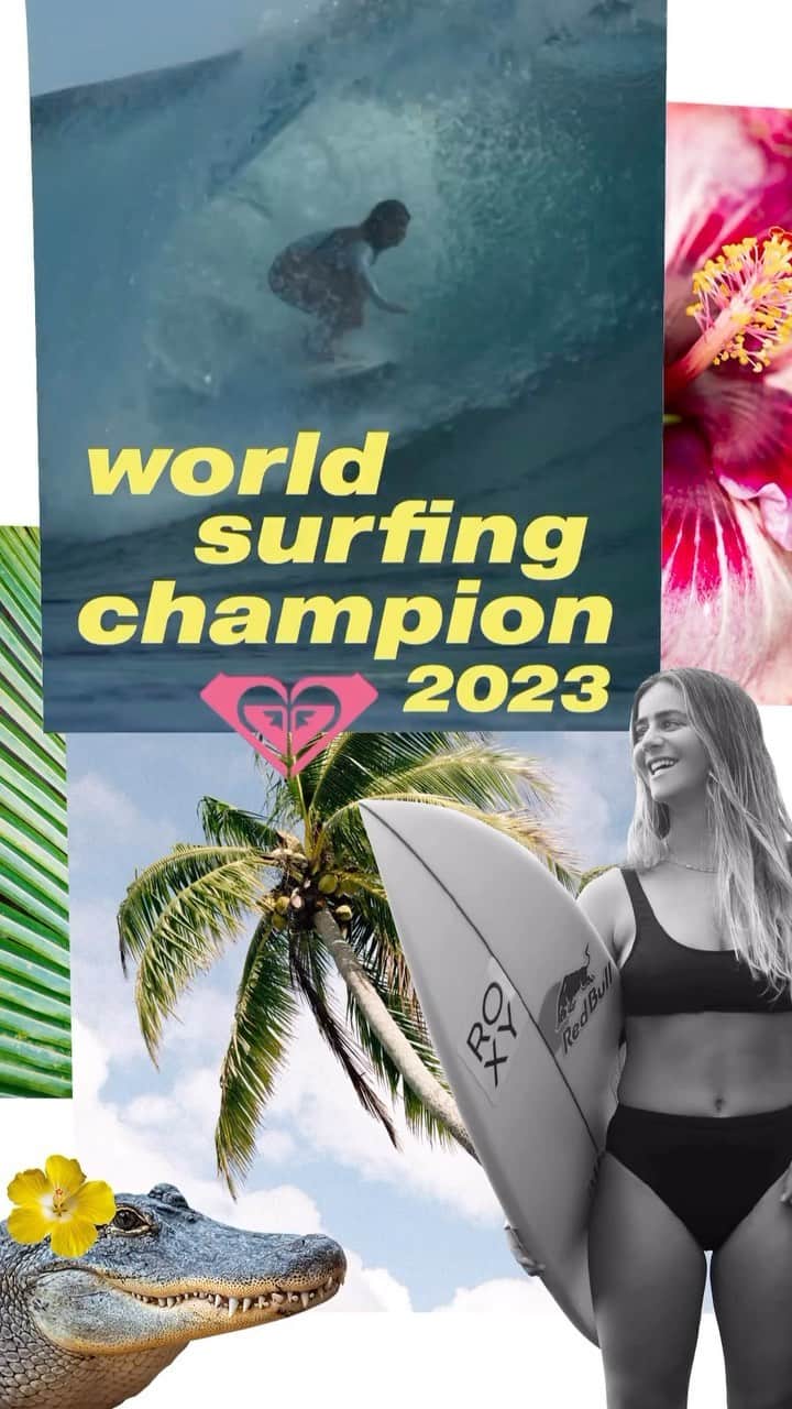 ROXY JAPANのインスタグラム：「You always remember your first 🏆 First board First surf First kiss First wetsuit First heartbreak First barrel First injury First car First competition First flight First loss First win First love FIRST WORLD TITLE!  Congrats @caroline_markss 2023 World Surfing Champion!!」
