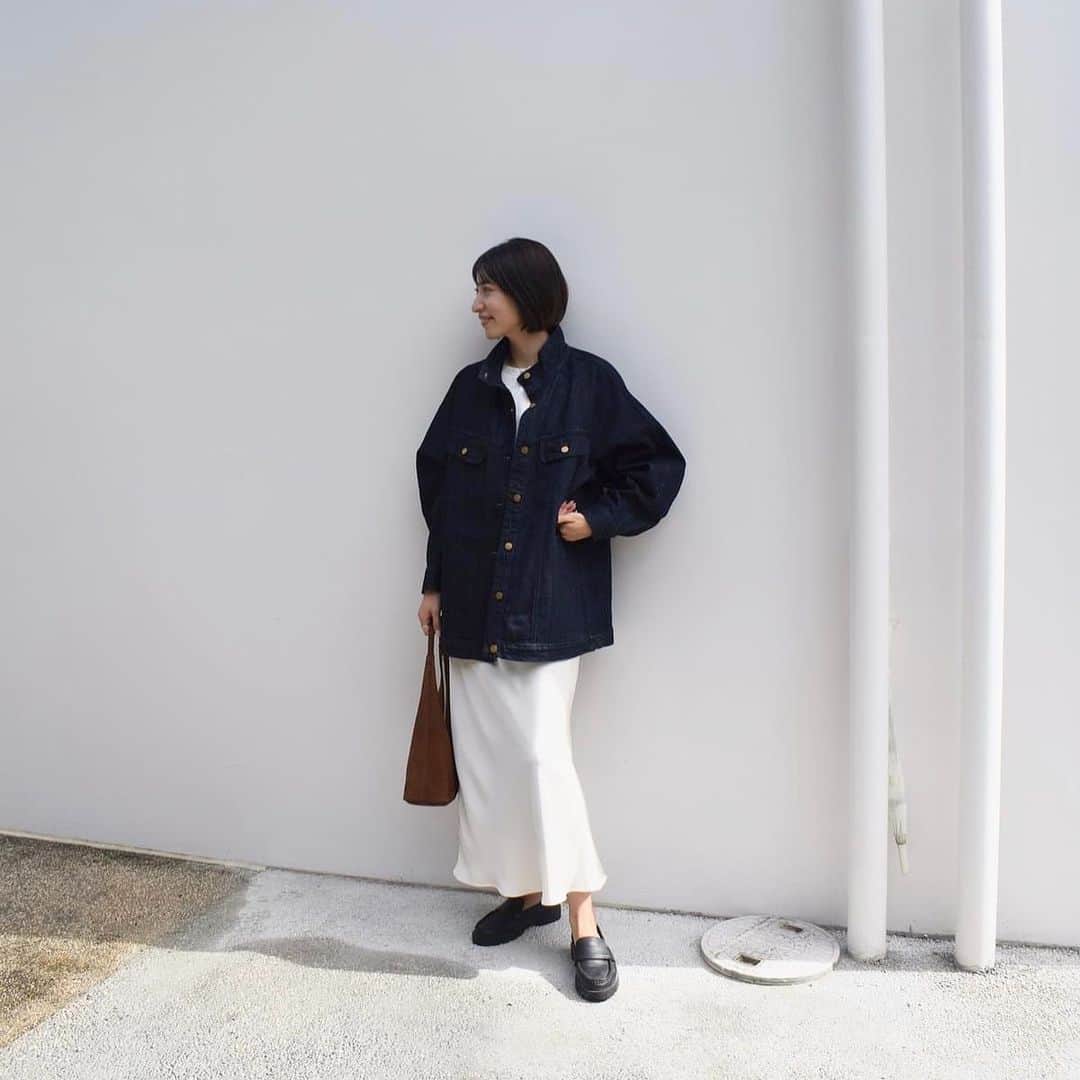 のインスタグラム：「denim気分はアウターも👌🏻😎 @amerivintage 🖤  #amerivintage#muuootd」