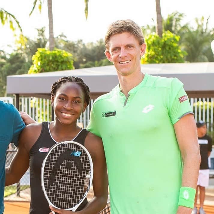 ケビン・アンダーソンのインスタグラム：「Huge congratulations @cocogauff on your @usopen championship. Everyone in Delray Beach is so proud! Your first of many majors to come 🙌」