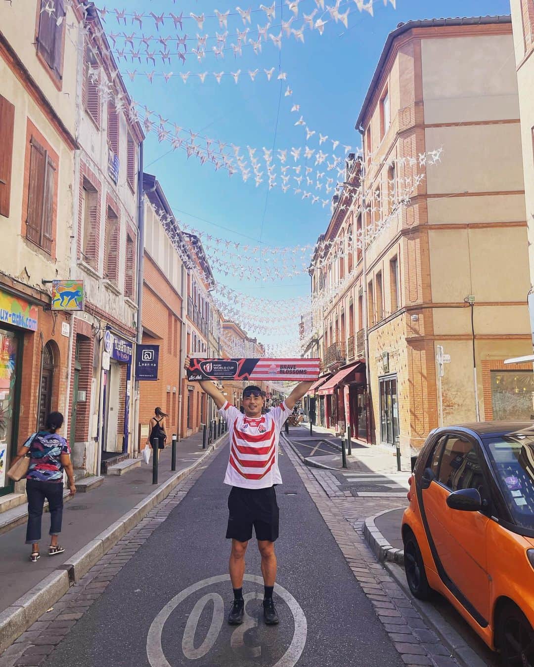山田章仁のインスタグラム：「がんばれニッポン🏉🇯🇵 ALLEZ! JAPON!!」