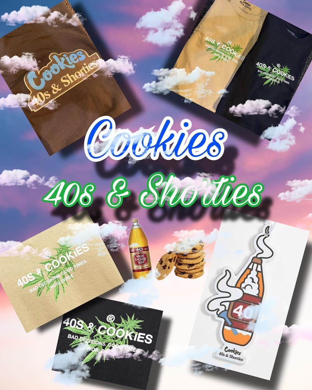 zumiezのインスタグラム：「Wait? Cookies?! 40s & shorties?! TOGETHER!!!😩 stop by your local zumiez & grab the newest collection !!🙏」