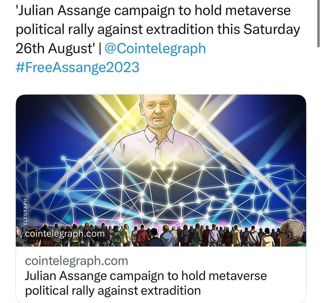 WikiLeaksさんのインスタグラム写真 - (WikiLeaksInstagram)「Important information for this Saturday’s #FreeAssange Rally. (Save this post and share)  Saturday 26th August 5pm (Make sure you’re logged in and ready to go prior to this)  Join the event here: shorturl.at/vHUY4 Please note, phones are not supported. You will only be able to access the event from a computer.  If you have never used @TheSandboxGame before, you’ll need to sign up and create an account. You can do this via a vpn and with a new email address for privacy.  A pop up will then open where you will be instructed to download and install the software “The Sandbox Game”.  Once you’ve installed the software, you’re ready to go! You can then enter the event by clicking the “play” button.  Also, feel free to create your own avatar so that you can join the metaverse as your own digital self!  We look forward to seeing you there!」8月26日 20時41分 - wikileaks