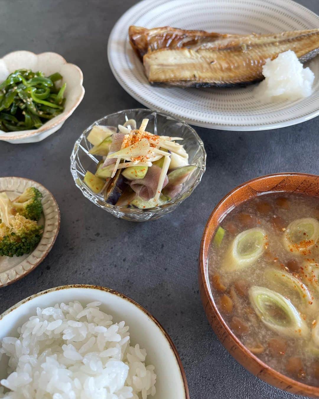 浜﨑日香里さんのインスタグラム写真 - (浜﨑日香里Instagram)「和食シリーズ🍚 やっぱり日本人は一汁三菜だよね。 時々蕎麦、素麺。」8月26日 21時15分 - hamasaki_hikari