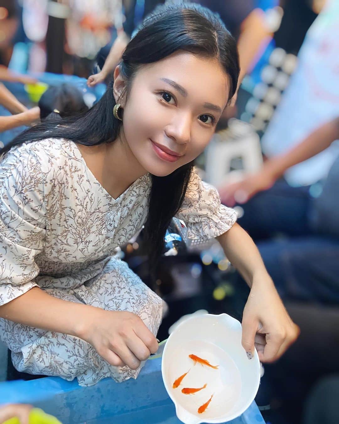 のインスタグラム：「金魚すくえた。🥰」