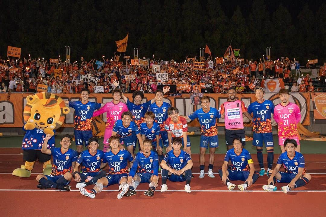 レノファ山口FCさんのインスタグラム写真 - (レノファ山口FCInstagram)「7試合ぶりの勝利！ 最後まで共に戦っていただきありがとうございました！ #renofa」8月26日 22時54分 - renofa_yamaguchi