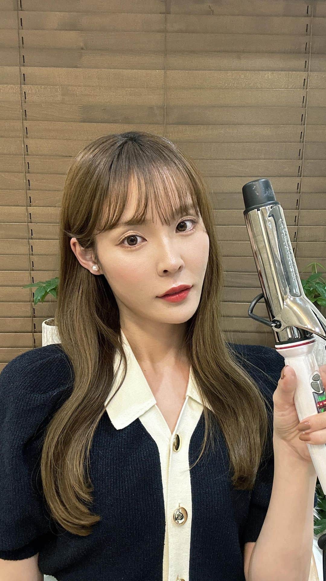 磯田 ひかる(Hikaru Isoda) のインスタグラム：「いつもやってる髪の巻き方＆簡単ヘアアレンジ紹介‪🫶🏻️💞」