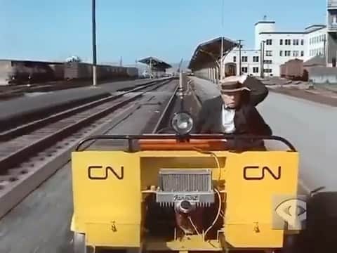 Juxtapoz Magazineのインスタグラム：「“From director Gerald Potterton (Heavy Metal), this short film starring Buster Keaton was one of the last films of Keaton’s long career. As “the railrodder” he crosses Canada from east to west on a railway track speeder. True to his genre, the film is full of sight gags as Keaton putt-putts his way to British Columbia. Not a word is spoken throughout, and Keaton is as spry and ingenious at fetching laughs as he was in the days of the silent slapsticks.” -NFB #BusterKeaton  Via the research of @chicojefferson for #juxsaturdayschool」