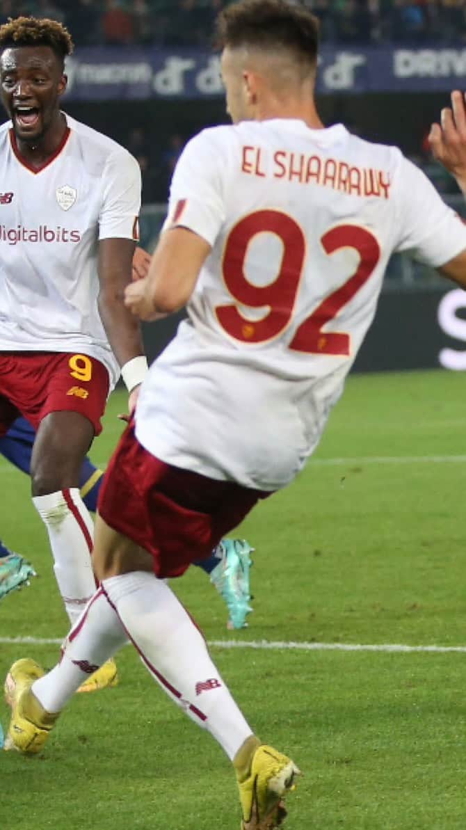 ステファン・エル・シャーラウィのインスタグラム：「#VeronaRoma 🔜  @stewel92 🪄  #ASRoma」