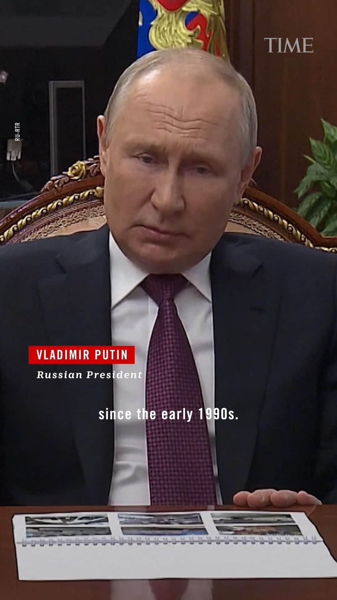 TIME Magazineのインスタグラム：「Vladimir Putin and Volodymyr Zelensky on the death of Yevgeny Prigozhin」