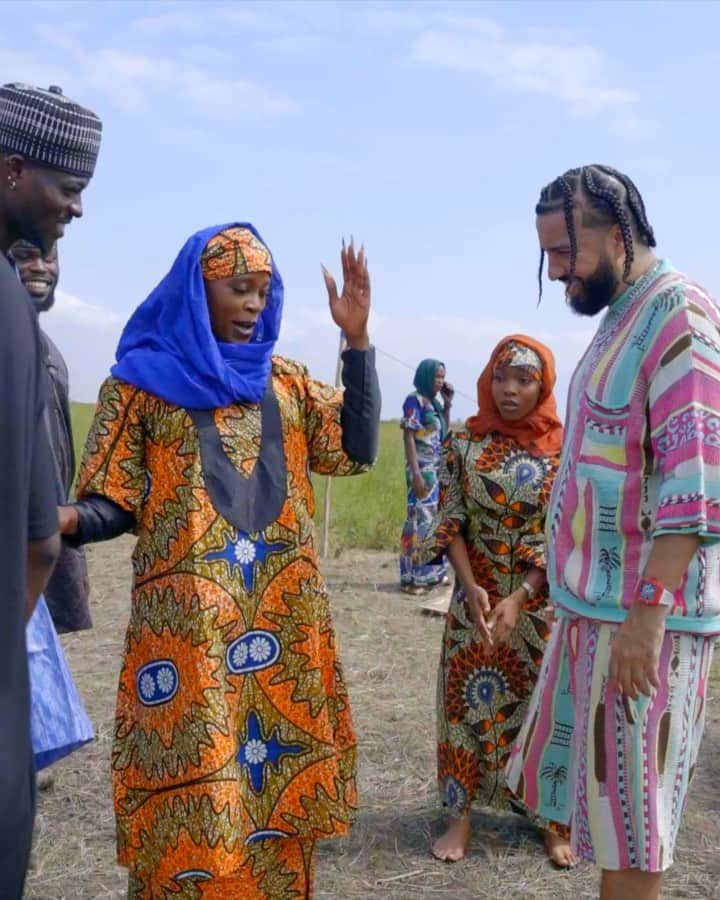 フレンチ・モンタナのインスタグラム：「THE NIGERIAN QUEEN TEACHING ME THE WISH U WELL DANCE 🇳🇬」