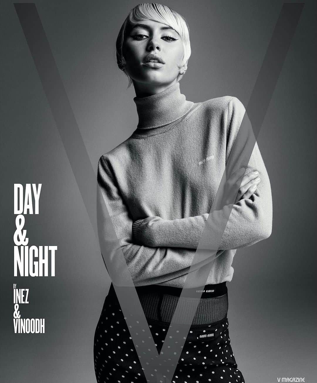 のインスタグラム：「🌪️ Fall @vmagazine cover by @inezandvinoodh」