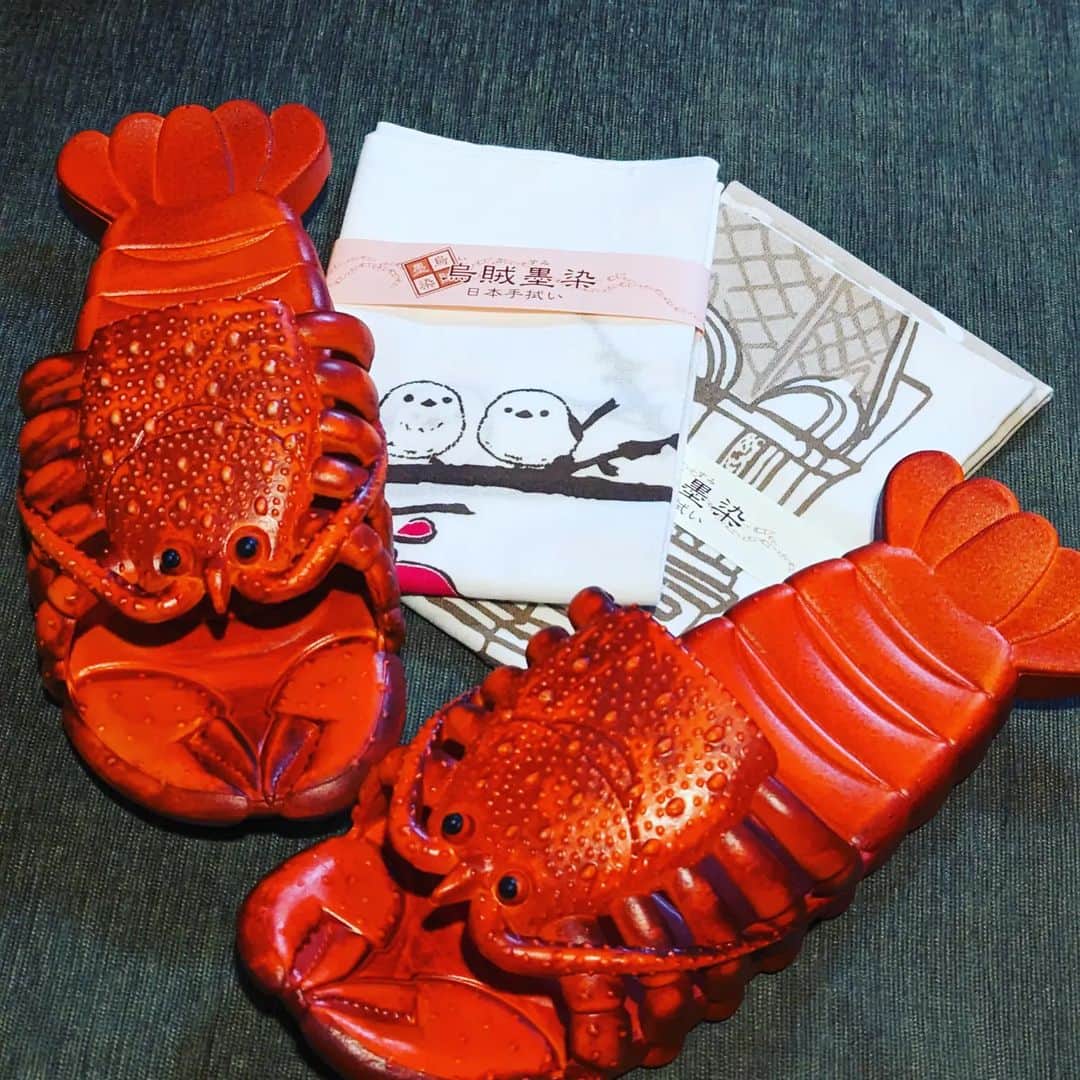 鈴木奈都のインスタグラム：「今年もかわいい魚介類頂きましたー🦐🦑」