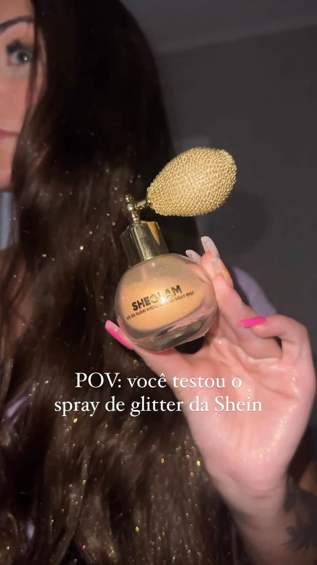 SHEINのインスタグラム：「Unlock glowy, flowy gorgeousness with @sheglam_official's Go Go Glow Highlighting Body Mist ✨👱‍♀️✨ @_4rubly  🔎 15635602  #SHEIN #SHEINforAll #SHEINstyle #fashion #chic #saveinstyle」
