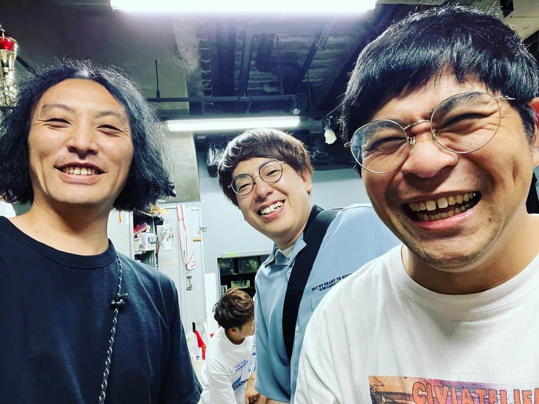 爆ノ介さんのインスタグラム写真 - (爆ノ介Instagram)「ピン芸のお師匠様たちと  イロハってものを完全に背中で教えてもらった  久しぶりに色々お話したけども、この3人で顔ファンは全国に2人ほどだという結論に至った」8月27日 13時46分 - bakunosuke