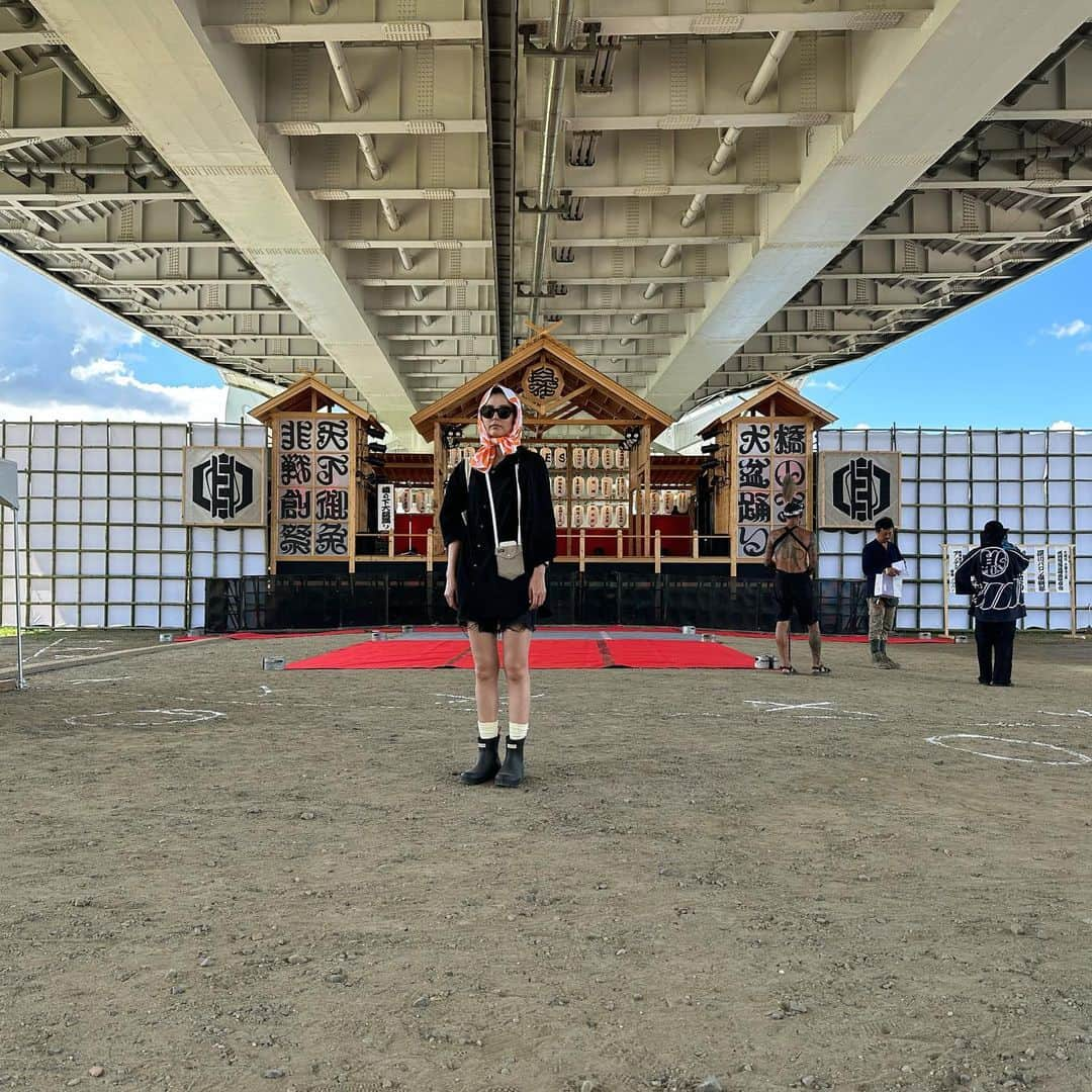 高須みほのインスタグラム：「🌉 初めての橋の下、楽しかった！ #橋の下大盆踊り  #橋の下世界音楽祭  #SOULBEATASIA2023」