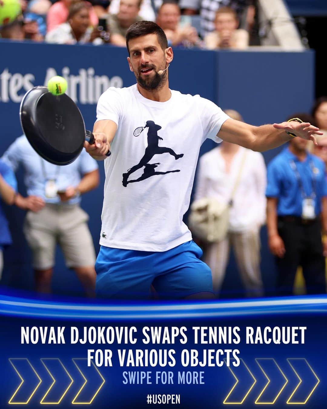ATP World Tourさんのインスタグラム写真 - (ATP World TourInstagram)「Novak Djokovic can hit a tennis ball with anything. 🤯」8月27日 6時59分 - atptour