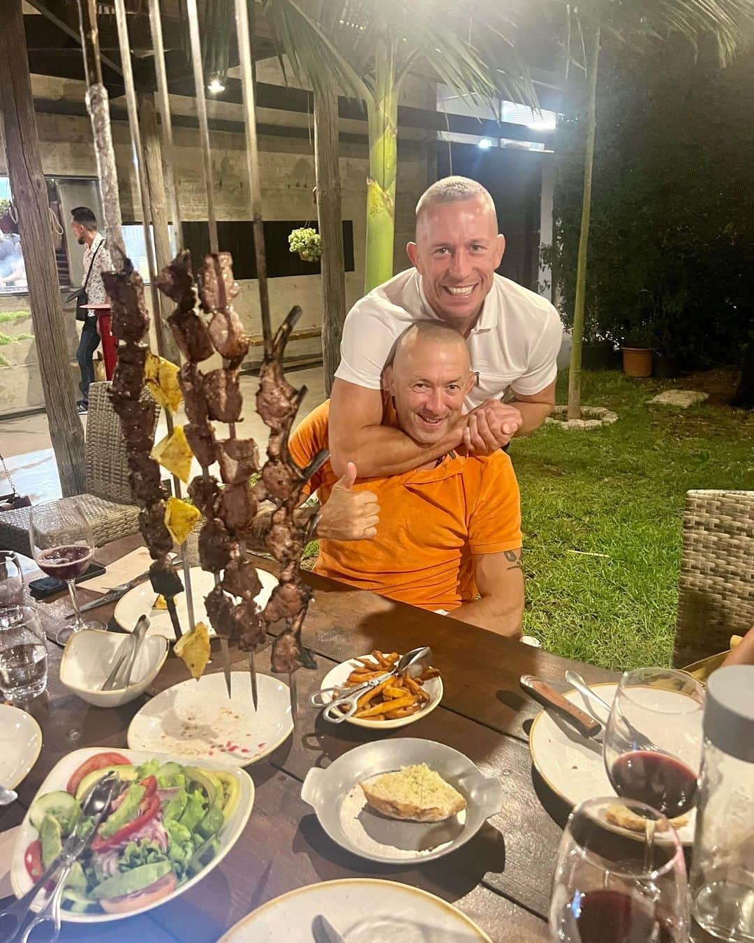 ジョルジュ・サンピエールのインスタグラム：「Churrascaria style holiday dinner.」