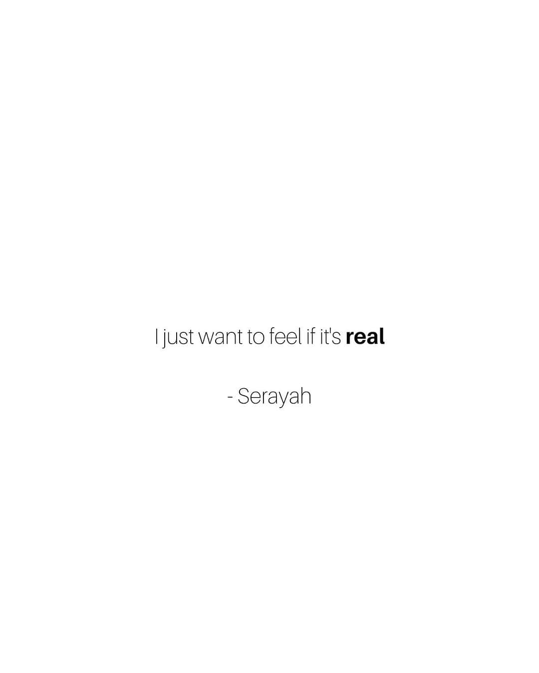 セラヤ・マクニールさんのインスタグラム写真 - (セラヤ・マクニールInstagram)「I just want to feel if it’s real」8月27日 8時27分 - serayah