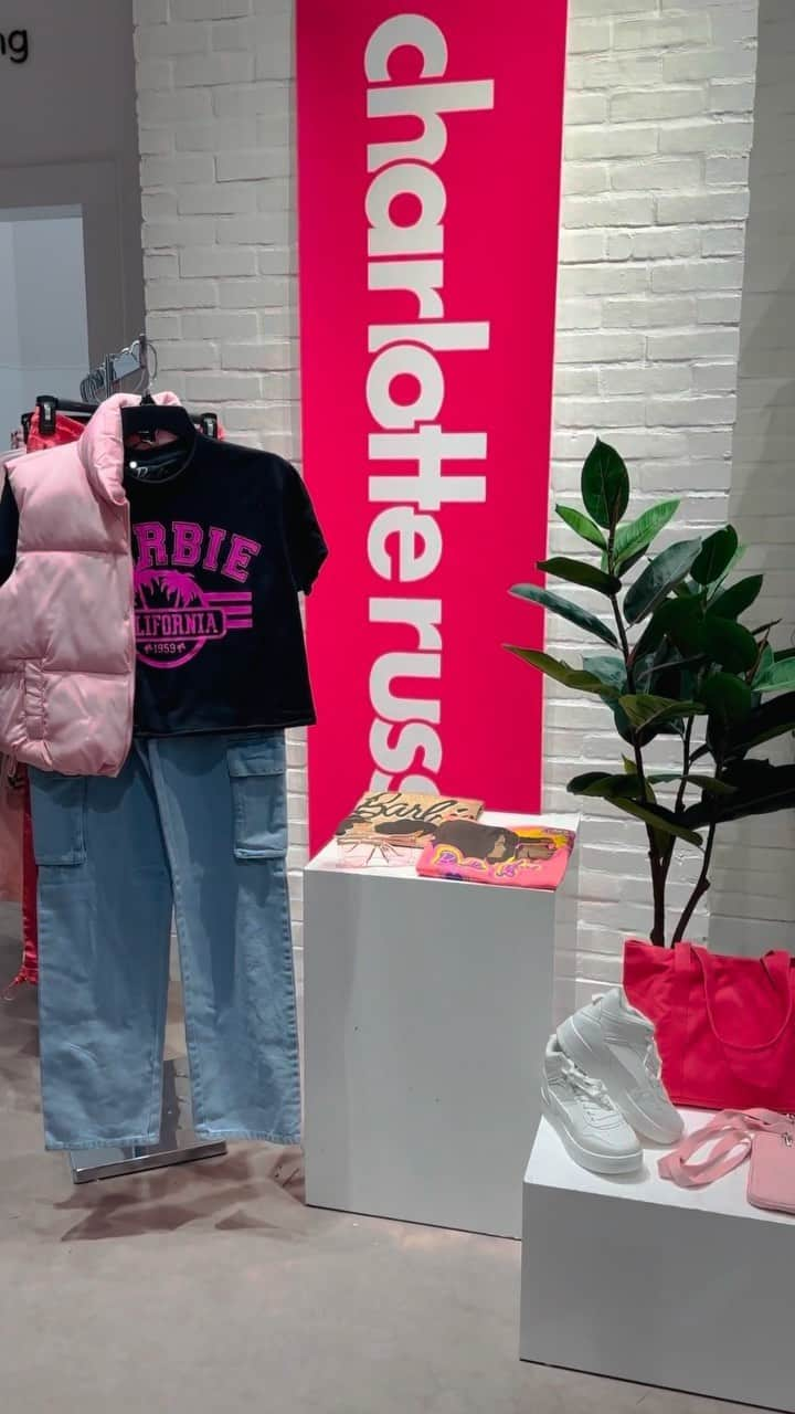 Charlotte Russeのインスタグラム：「Charlotte Russe 💖’s Barbie!!! Shop more Barbie Graphics in-store exclusive 🛍️ From $10 Link in bio to find a store near you!」