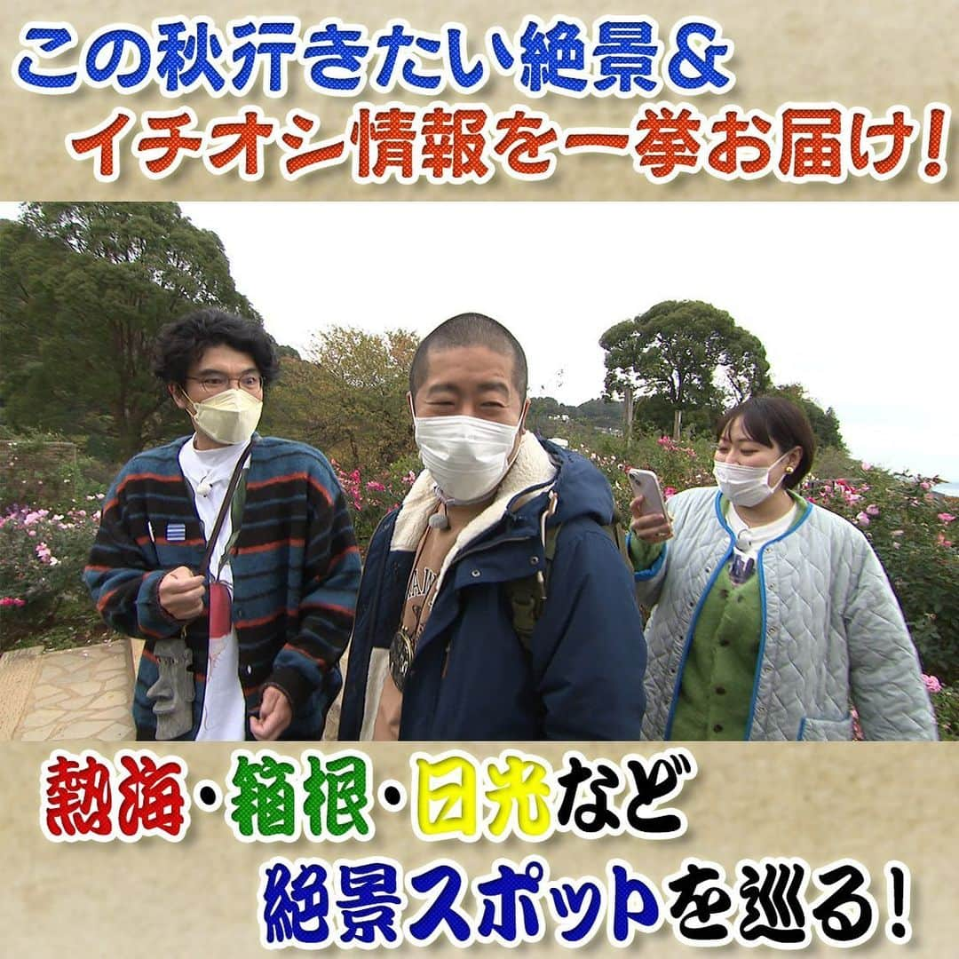 フジテレビ「なりゆき街道旅」さんのインスタグラム写真 - (フジテレビ「なりゆき街道旅」Instagram)「本日12時〜フジテレビにて放送のなりゆき街道旅は箱根•熱海•日光•房総 … この秋行きたい人気スポットの最新情報 をお届け！ 箱根随一の紅葉スポット＆芦ノ湖と紅葉を眺めながら入れる日帰り温泉 ♨️ さらに絶品スイーツ などグルメ情報も満載！！  #なりゆき街道旅  #フジテレビ  #熱海  #日光  #館山  #箱根  #袖ヶ浦  #ハナコ  #ハライチ澤部  #白石麻衣  #片桐仁  #笹野高史  #丸山礼  #山下真司  #武田真治」8月27日 10時00分 - nariyuki_kaido_tabi